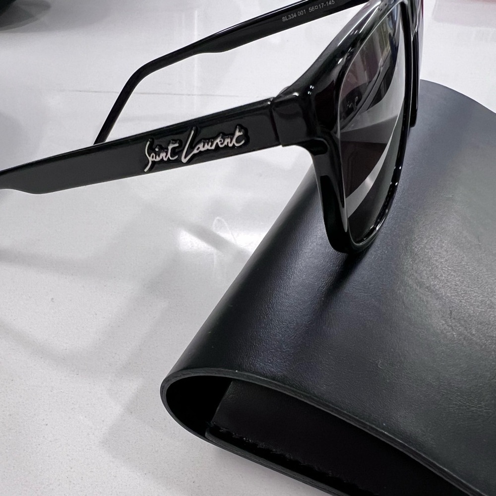 Saint Laurent Black Sunglasses w/ Case | SL 334